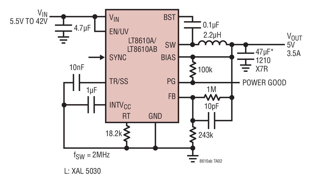 5V 2MHz Step-Down Converter