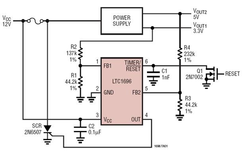 SCR Crowbar Circuit Collection | Analog Devices