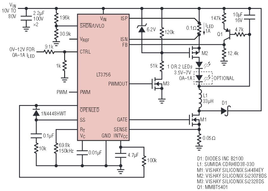 led driver controller constant current power high voltage