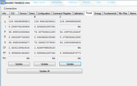 Figure 14. Measurements in the final configuration.