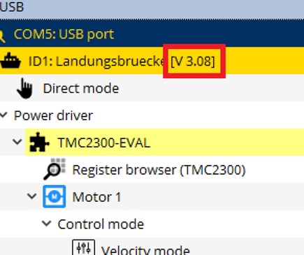 Figure 2: Landungsbrücke with Firmware Version V3.08