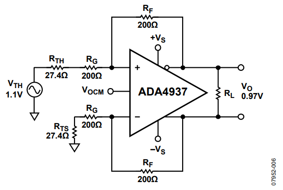 Figure 6. Balancing Gain Resistor RG.