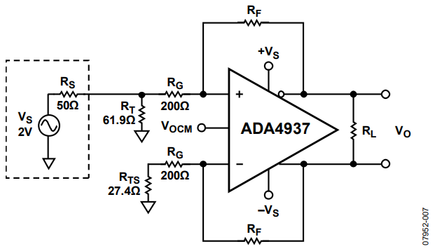 Figure 7. Complete Single-Ended-to-Differential System.