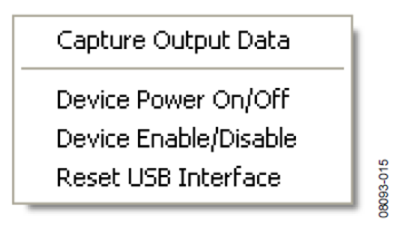 Figure 15. USBi Control Menu.