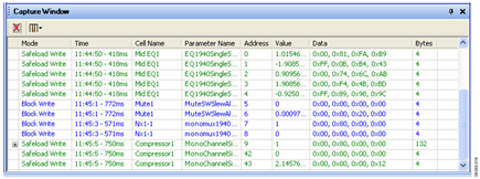 Figure 17. Output Capture Window.