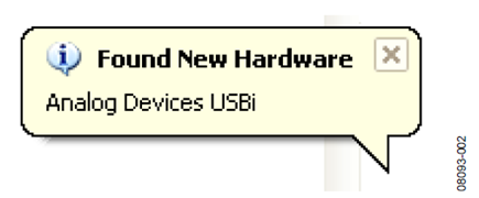 Figure 2. Found New Hardware Notification.