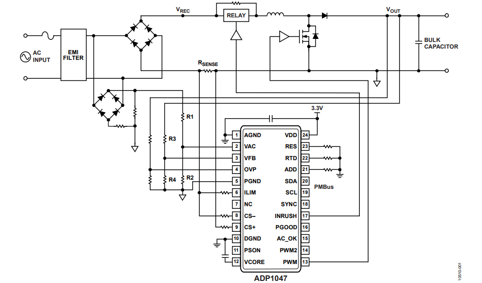 Figure 1. AC Power Metering Circuit Configuration.