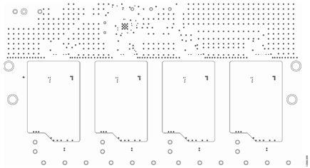 Figure 9. Layer 2 layout of the direct, 3-phase meter metrology section.