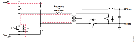 Figure 3. Passive to Active Stage That Shows ZVS of QB.