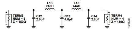 Figure 18. Single-Ended Low-Pass Filter.