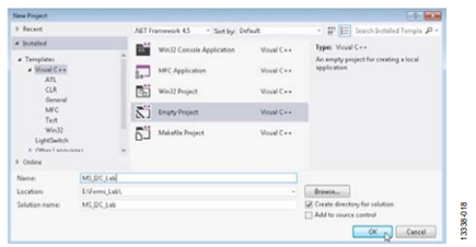 Figure 19. Select Empty Project.