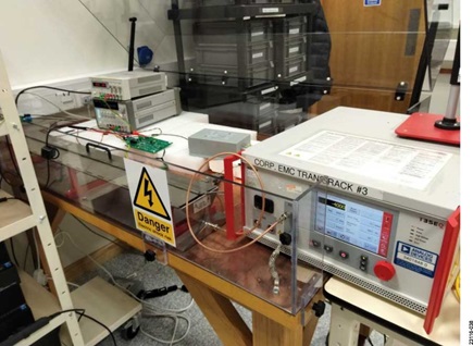 Figure 38. IEC 610004-4 Test Setup Photograph