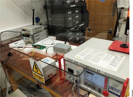 Figure 44. IEC 61000-4-5 Test Setup Photograph