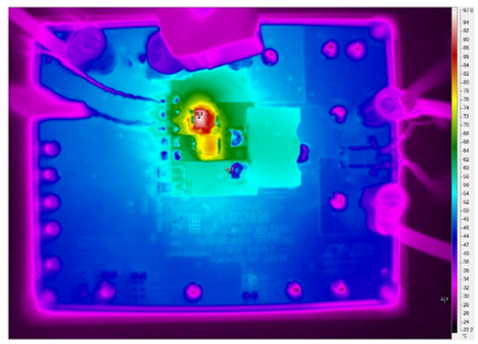 Figure 23. Thermal Analysis: VIN = +36 V, VOUT = −48 V, IOUT = 2 A (No Air Flow)