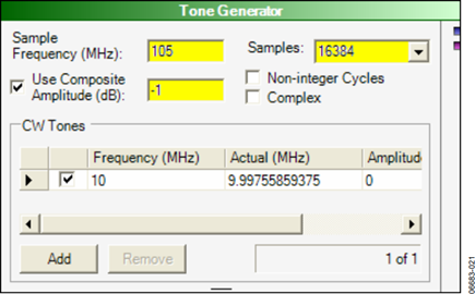 Tone Generator Settings