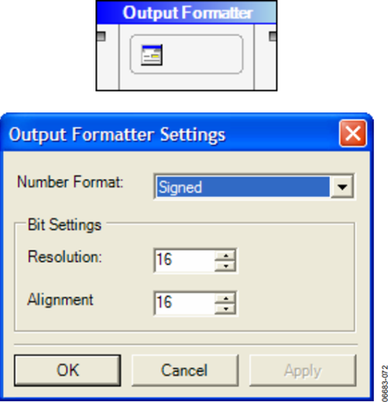 Output Formatter Settings Form