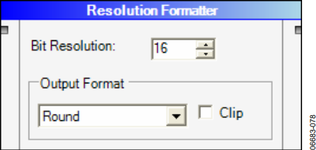 Figure 72. Resolution Formatter.