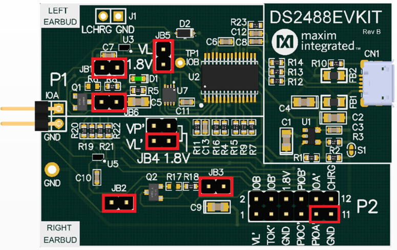 DS2488 EV kit board