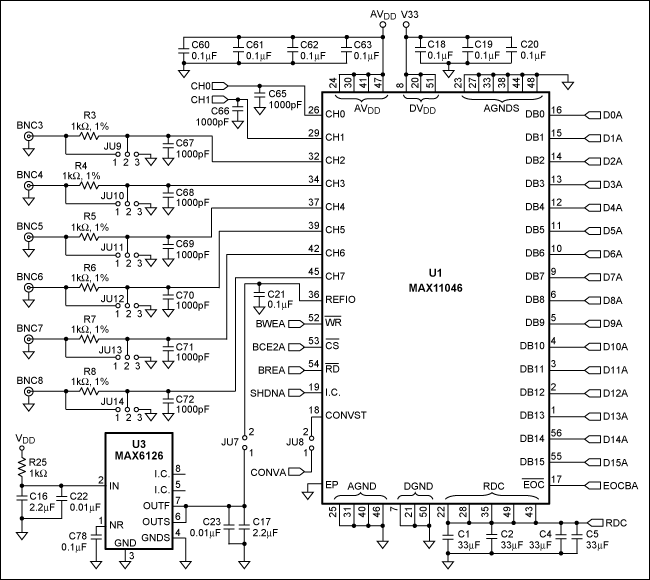 图6. MAX11046典型电路