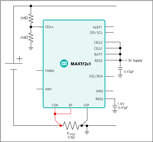 Low-voltage measurement schematic.