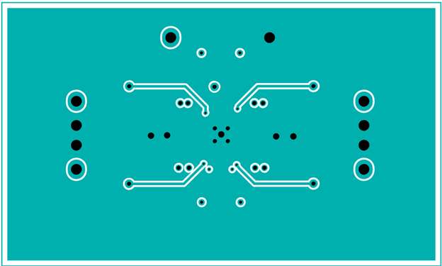 Figure 7. Example of a four-layer PCB layout—bottom layer.