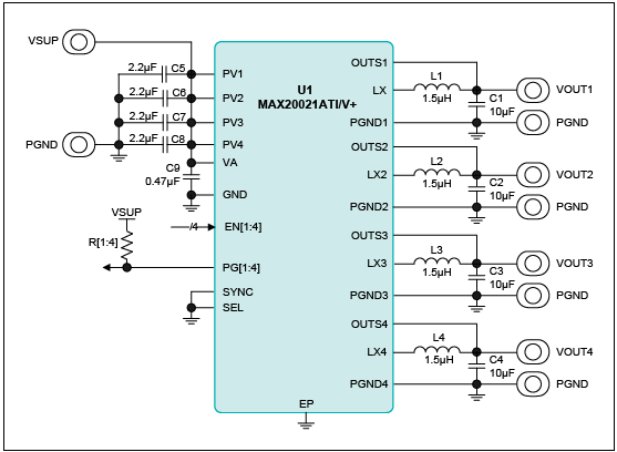 Figure 8. Schematic diagram used for PCB layout.