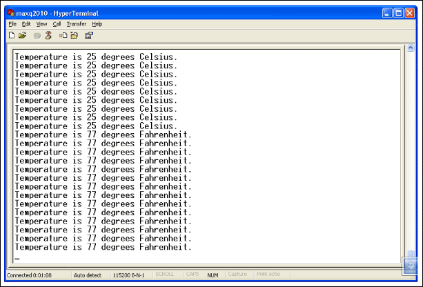 Figure 1. Example application output.