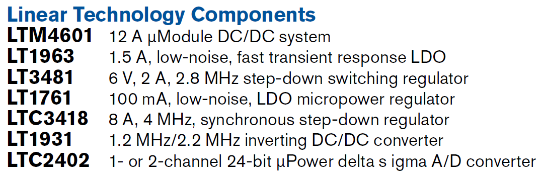 LTC Parts List