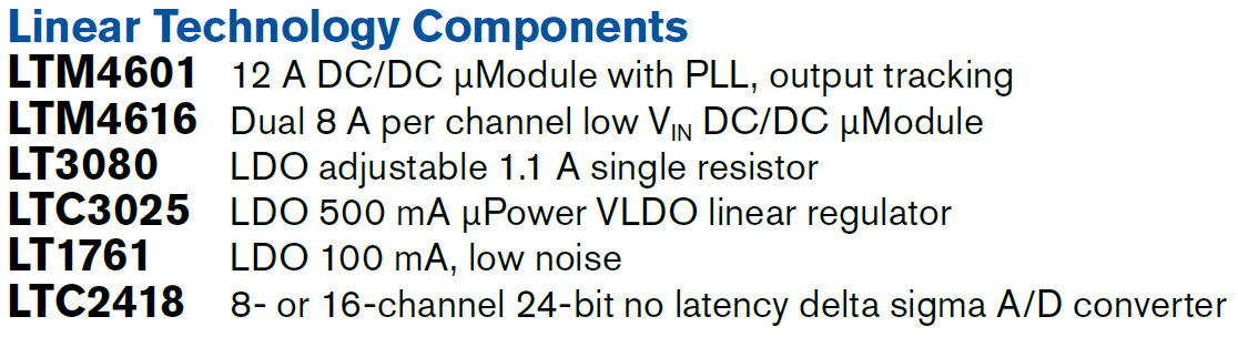 LTC Parts List