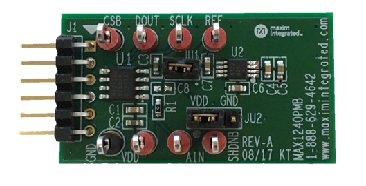 MAX1240EVKIT, MAX1240PMB: Board Photo