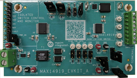 MAX14919EVKIT: Board Photo