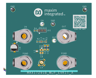 MAX17291BEVK-WLP: Board Photo