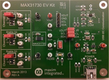 MAX31730UEVKIT: EV Kit Photo