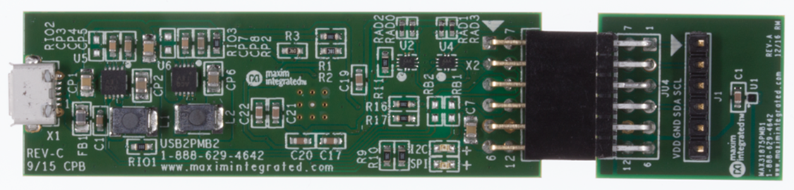 MAX31875EVKIT: Board Photo