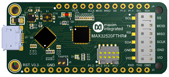 MAX32520FTHR: Board Photo