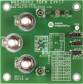 MAX38903EVKIT#TDFN: Board Photo