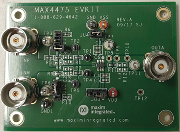 MAX4475EVKIT: Board Photo