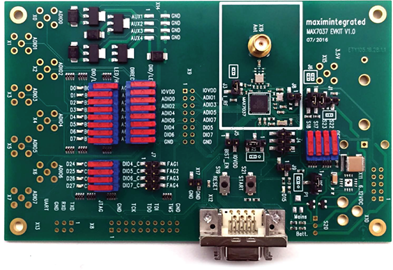 MAX7037EVKIT: MAX7037 EV Kit Board Photo