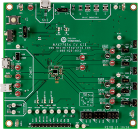 MAX77654AENV, MAX77654EVKIT: Board Photo