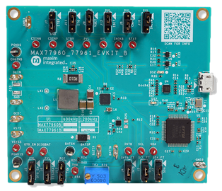 MAX77960BEVKIT06, MAX77960BEVKIT12, MAX77961BEVKIT06, MAX77961BEVKIT12: Board Photo