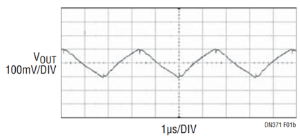 Figure 1b. Single-Phase Boost Converter Output Voltage Ripple.