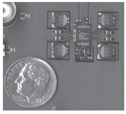 Figure 5. The LTC3425 Can Deliver 10W in a Low Profile 0.7in2 Footprint.