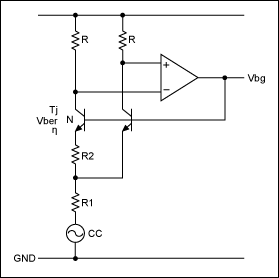 Figure 1. Brokaw bandgap reference cell.