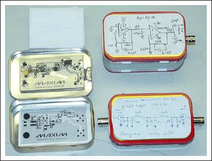 Figure 1. Disposable candy containers make excellent test fixture enclosures.