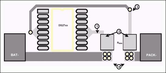 图2. DS27xx布局注意事项