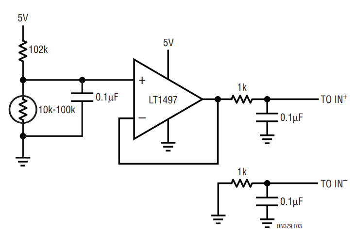 Figure 3. Grounded, Buffered Sensor.