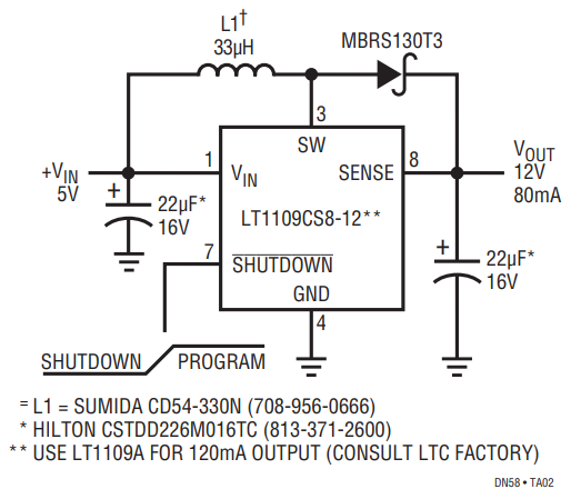 Figure 1. All Surface Mount Flash Memory Vpp Generator.