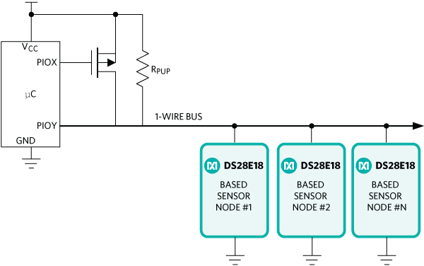 Figure 3. Multiple DS28E18-based systems