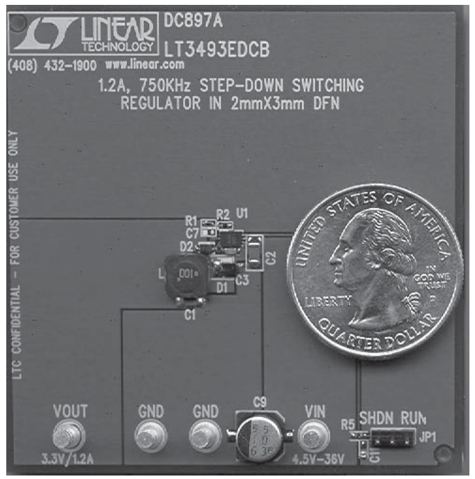 Figure 6. LT3493 Demo Board.