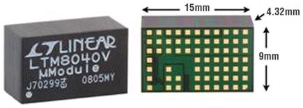 Only 9mm × 15mm × 4.32mm, the LTM8040 LED Driver is a Complete System in an LGA Package